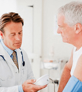 Darstellung Arzt und Patient